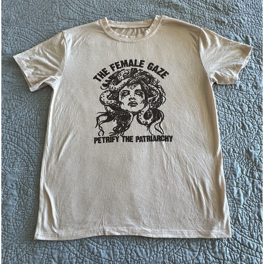 SHEIN Medusa Graphic Tee The Female Gaze Petrify The Patriarchy Shirt